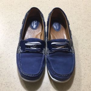Clark’s boat shoes navy dolor size 7.5